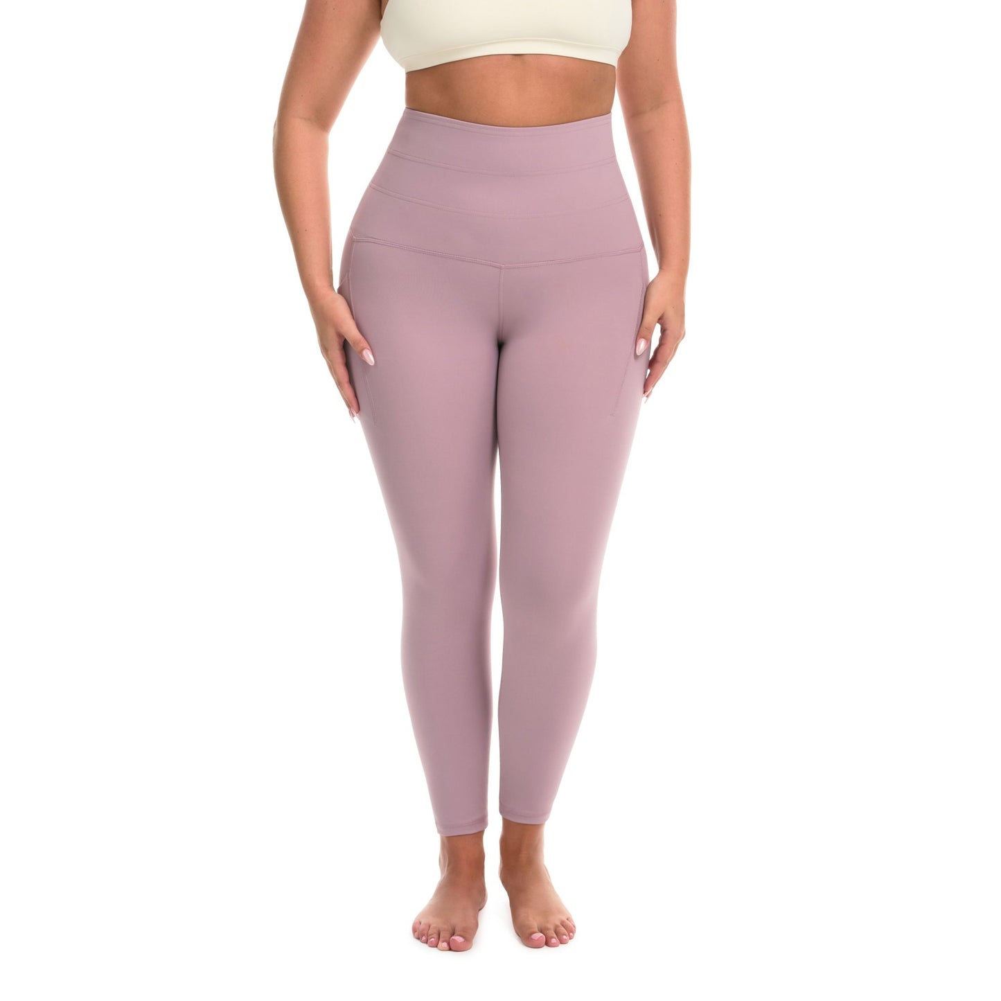 Tummy Control Leggings - Lavender Haze - Akara